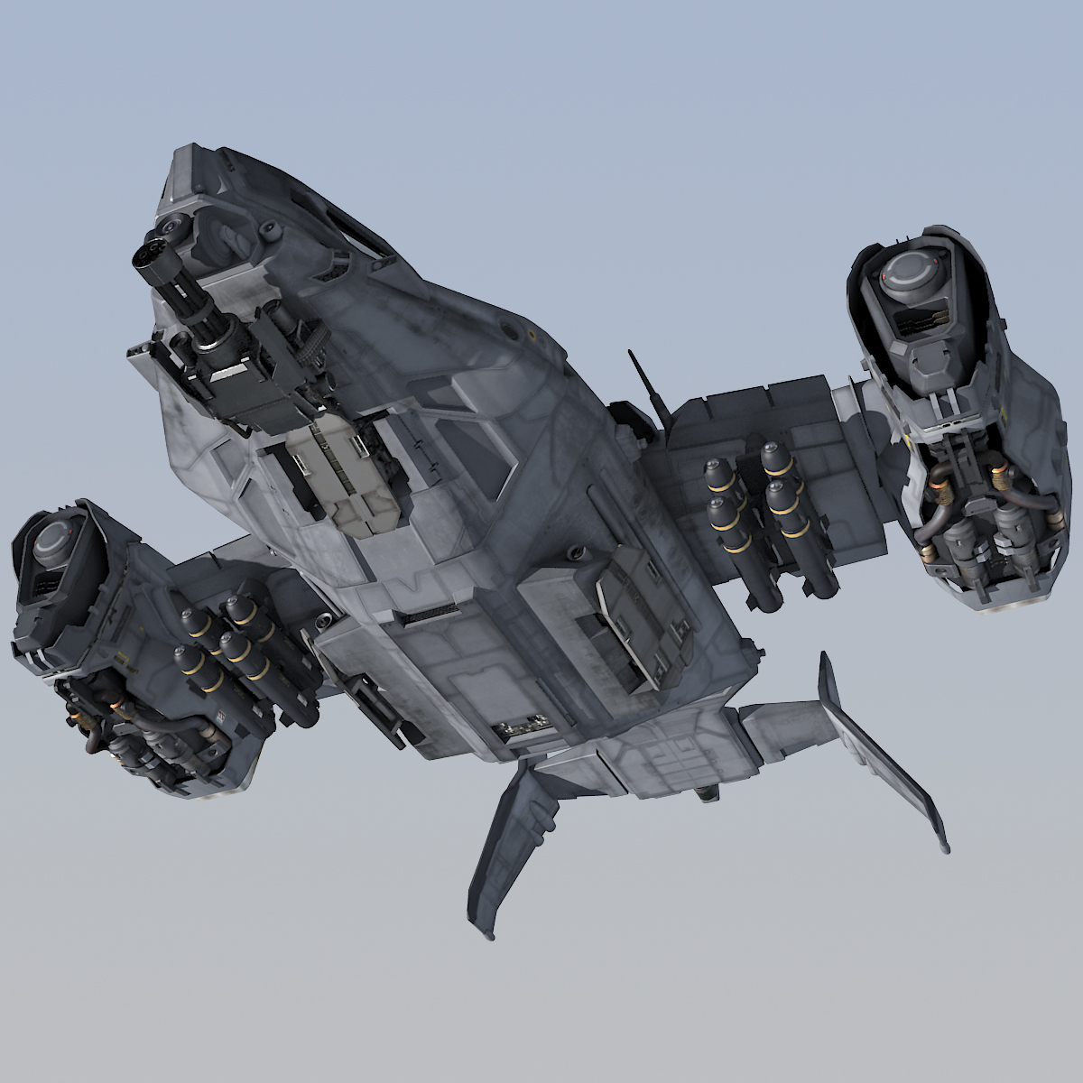 3d sf heavy dropship