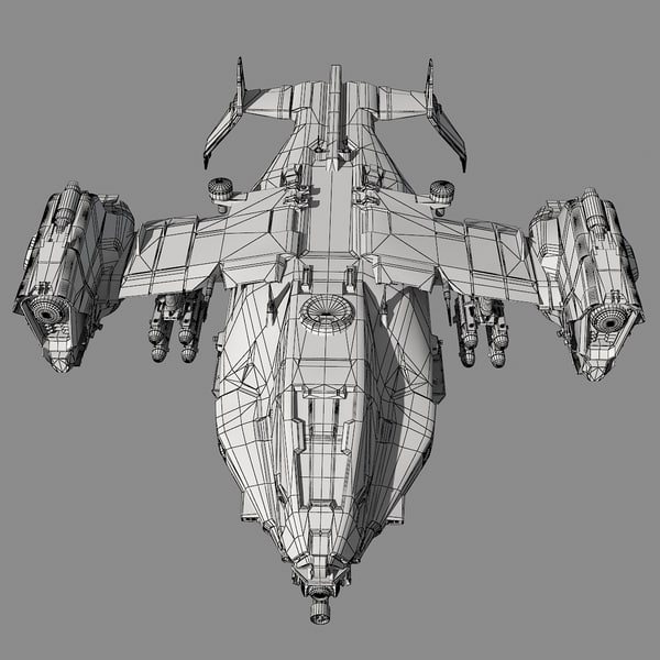 3d sf heavy dropship