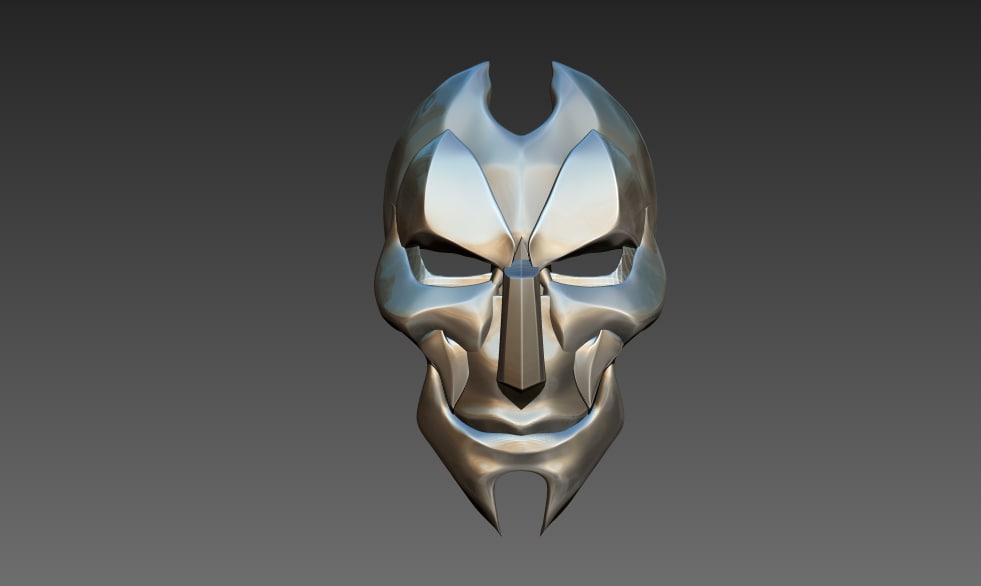 Jhin mask 3D model | 1142085 | TurboSquid