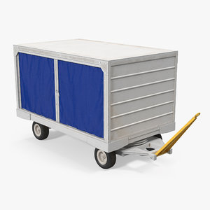 airport baggage cart covered model