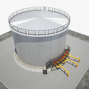 oil reservoir 3000 3D model