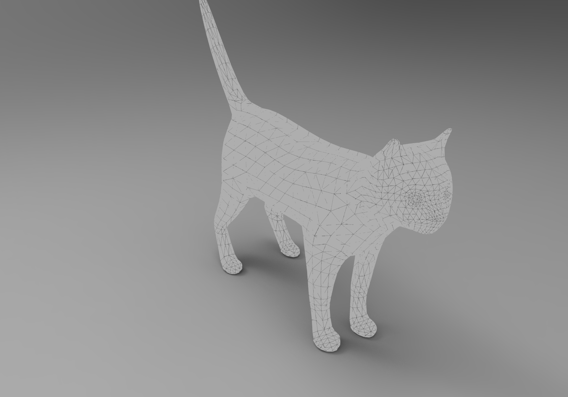 猫被操纵了3d模型