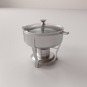 3D chafing dish v2 model