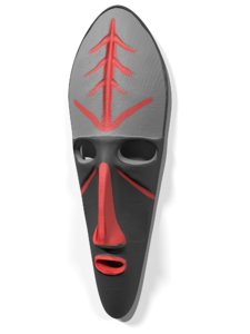 3D model african mask africa