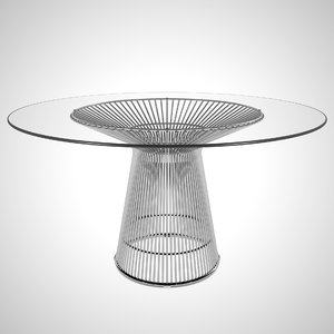 warren platner dining table 3D model