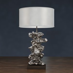 3D libero silver table lamp