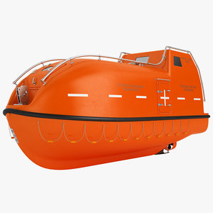 3D lifeboat life boat model
