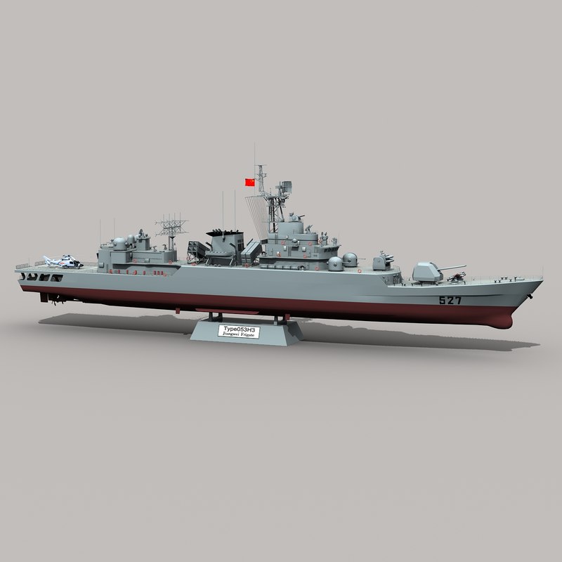 Type 053h3 jiangwei frigate 3D model | 1143666 | TurboSquid