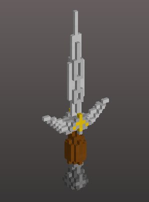 Voxel dagger 3D model  1143685  TurboSquid