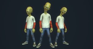 3D zombie character