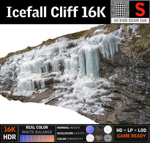 icefall 16k 3D model