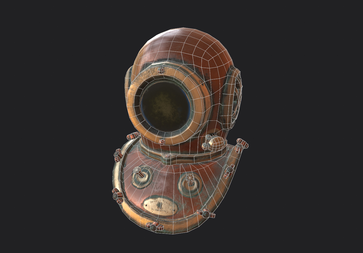 Vintage diving helmet 3D model 1143769 TurboSquid
