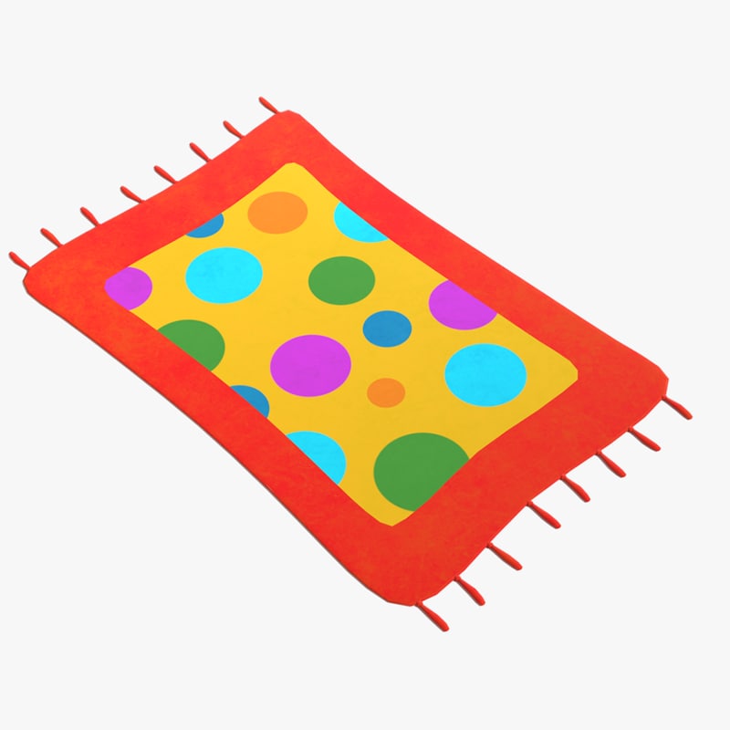  Cartoon rug 3D model 1143792 TurboSquid