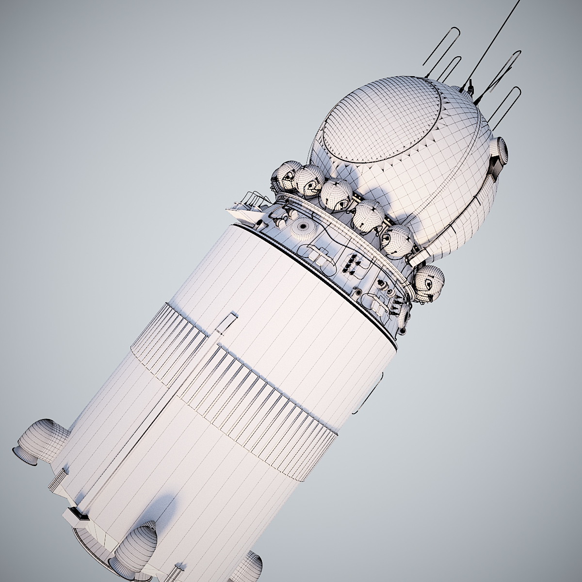 宇宙飞船"东方1号"3d模型