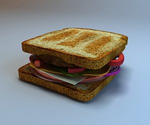 sandwich 3D model