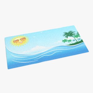beach towel model