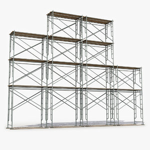 3D old scaffolding