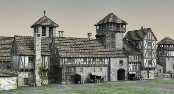 Medieval port 3D | 1144332 | TurboSquid