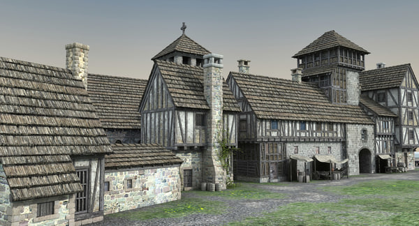 Medieval port 3D | 1144332 | TurboSquid