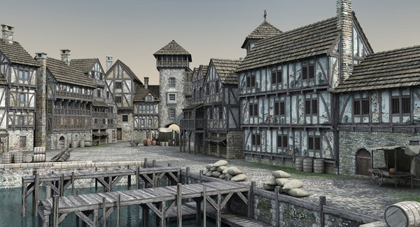 Medieval Port 3d 