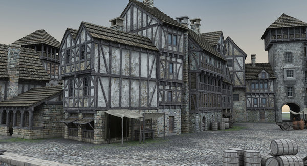 Medieval port 3D | 1144332 | TurboSquid