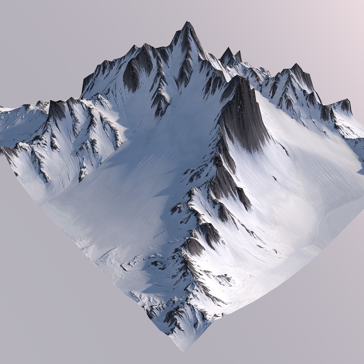 3D model snow mountain 1144349 TurboSquid