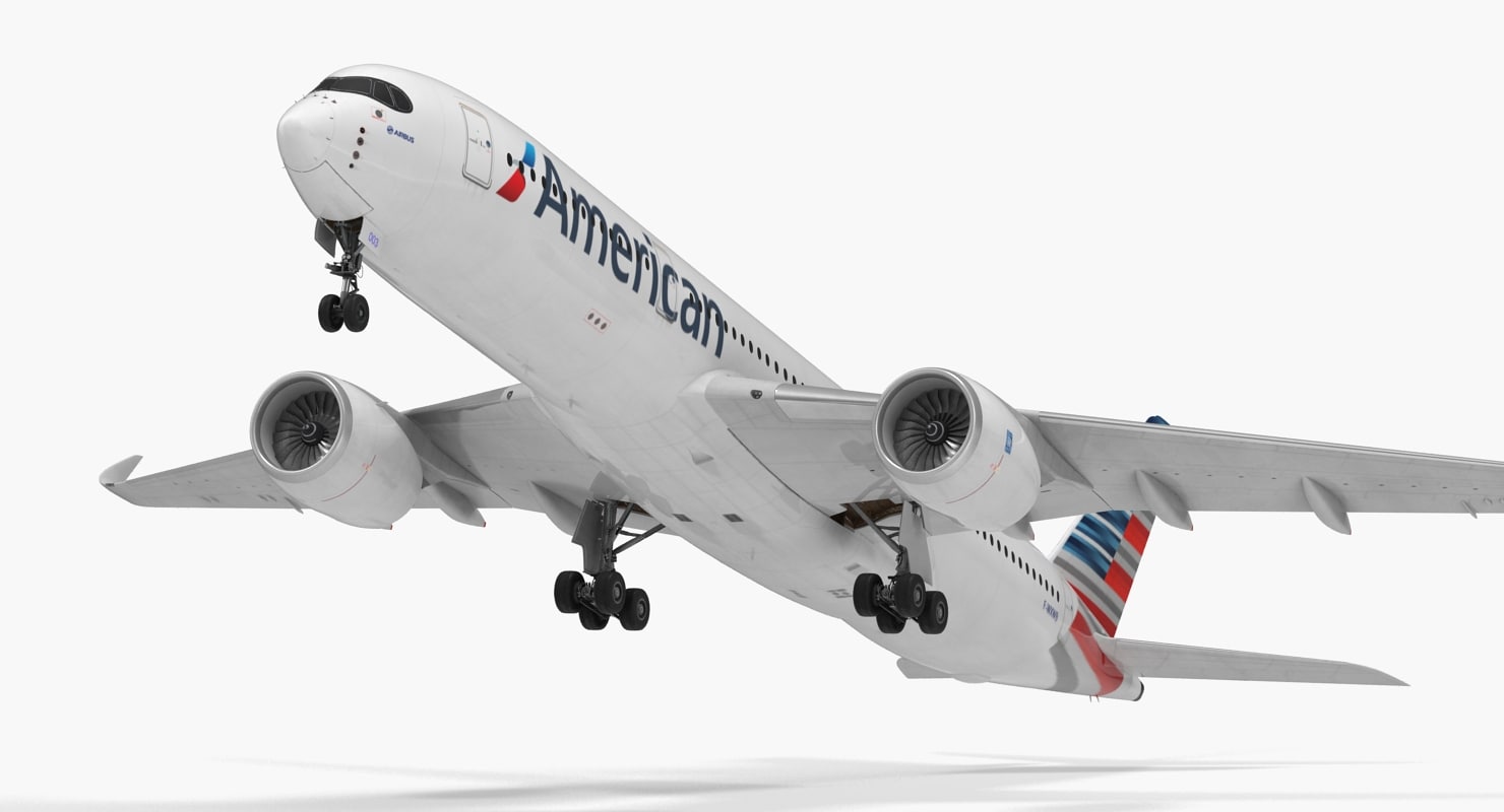 Airbus A350 900 American Airlines 3d Model 1144415 Turbosquid