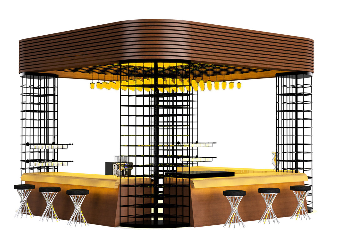 3d Coffee Shop 1144733 Turbosquid