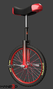 unicycle 3D model