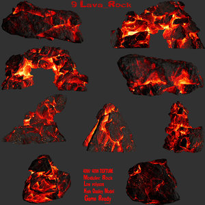 lava rock 3D