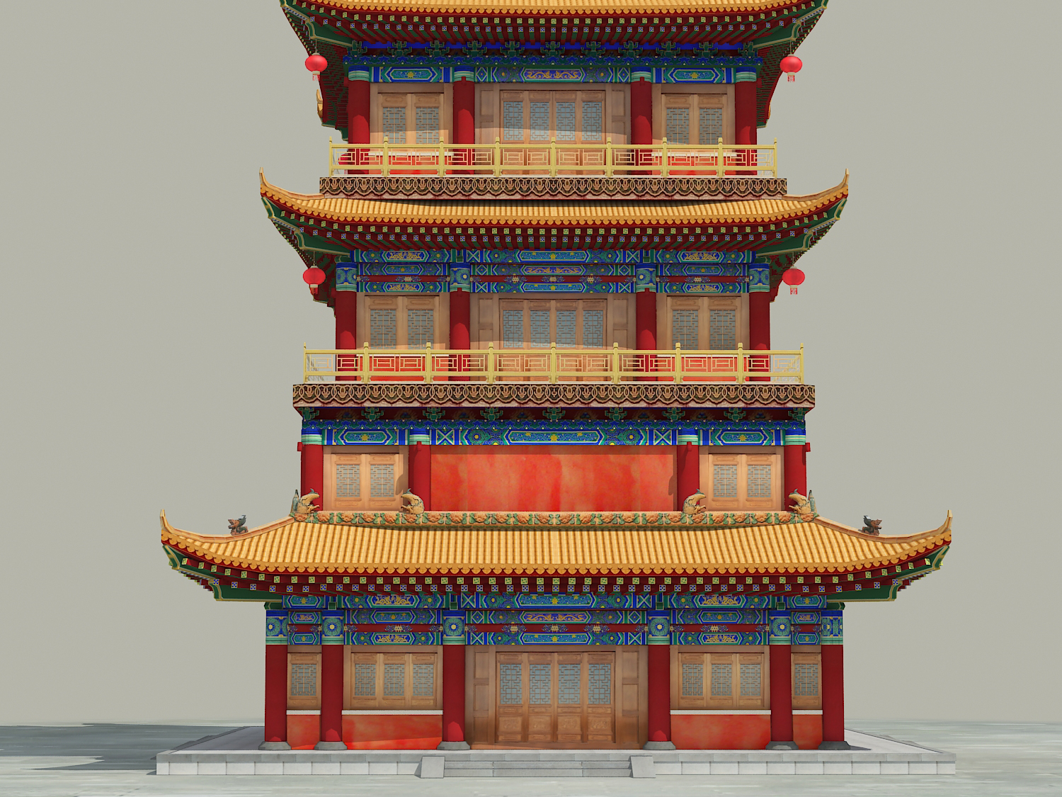 Chinese building 3D model | 1145194 | TurboSquid