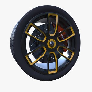racing wheel 3D model