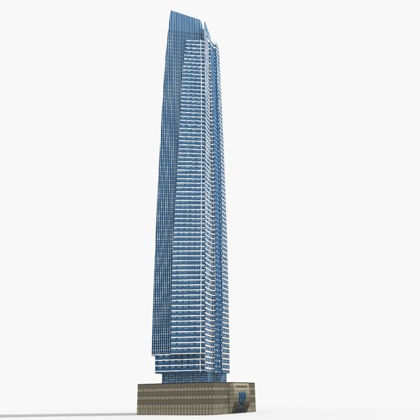 damac ocean heights tower 3D