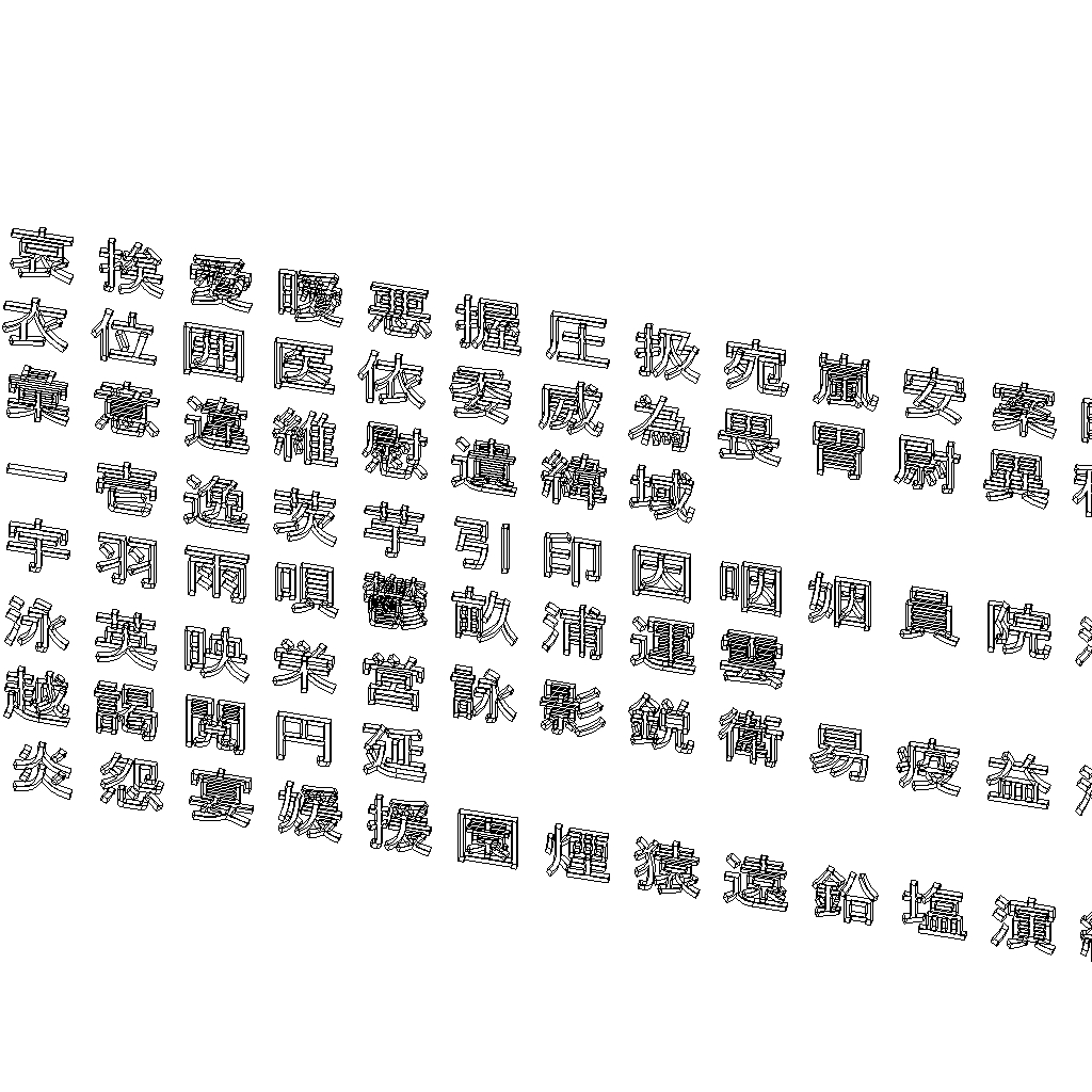autocad chinese fonts
