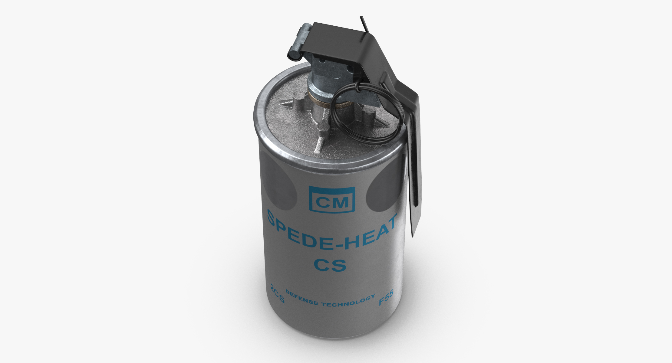 Tear gas canister 01 3D 1145414 TurboSquid