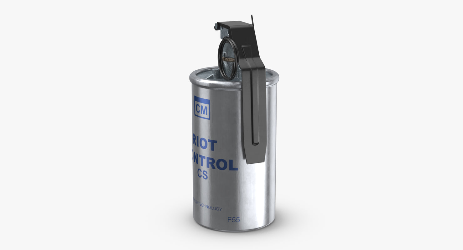 Tear gas canister 02 3D model 1145415 TurboSquid