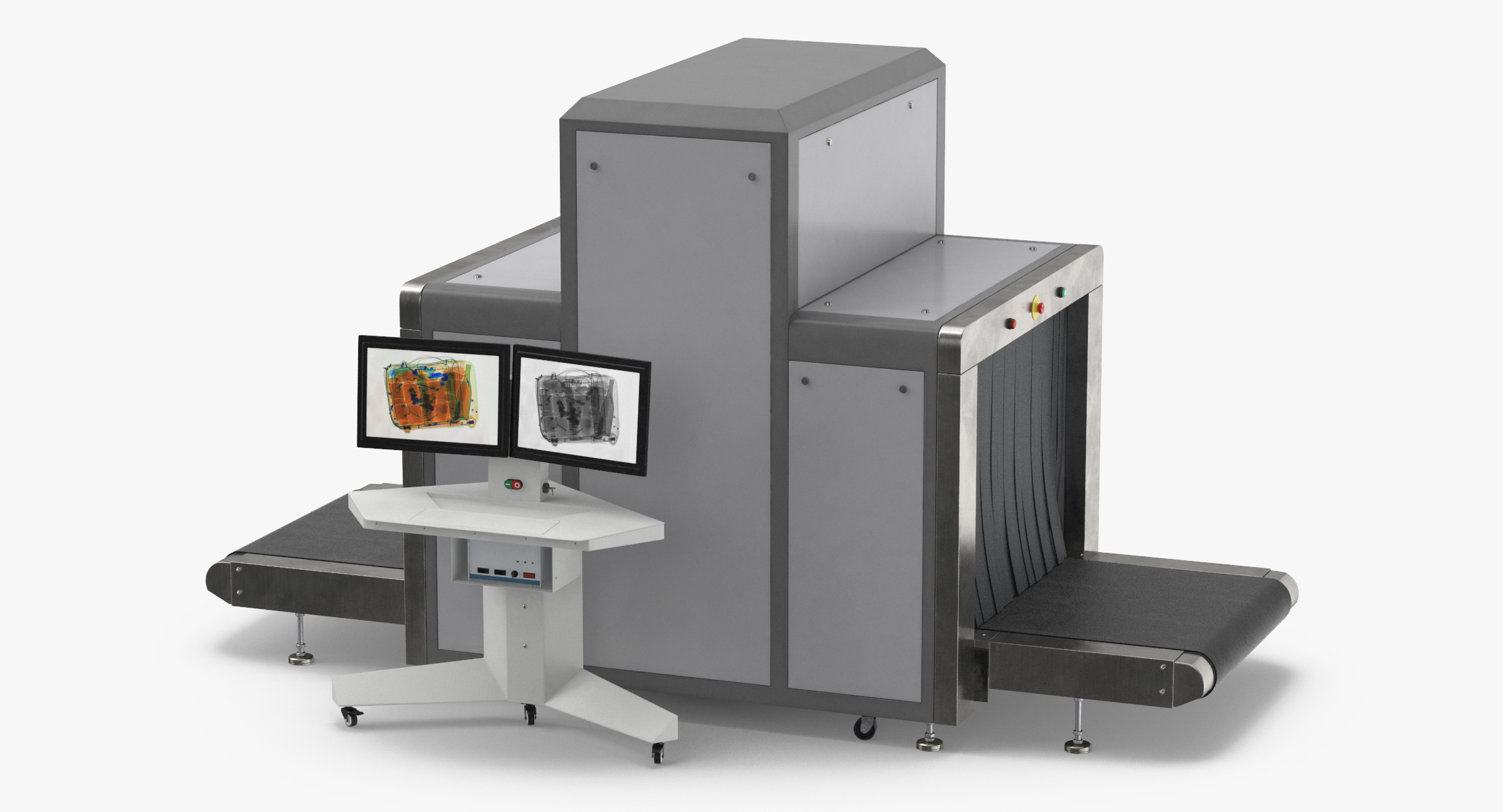 3d model x-ray luggage scanner