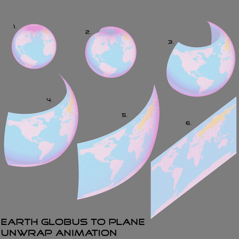 3d Model Animation Earth Globus Plane Turbosquid