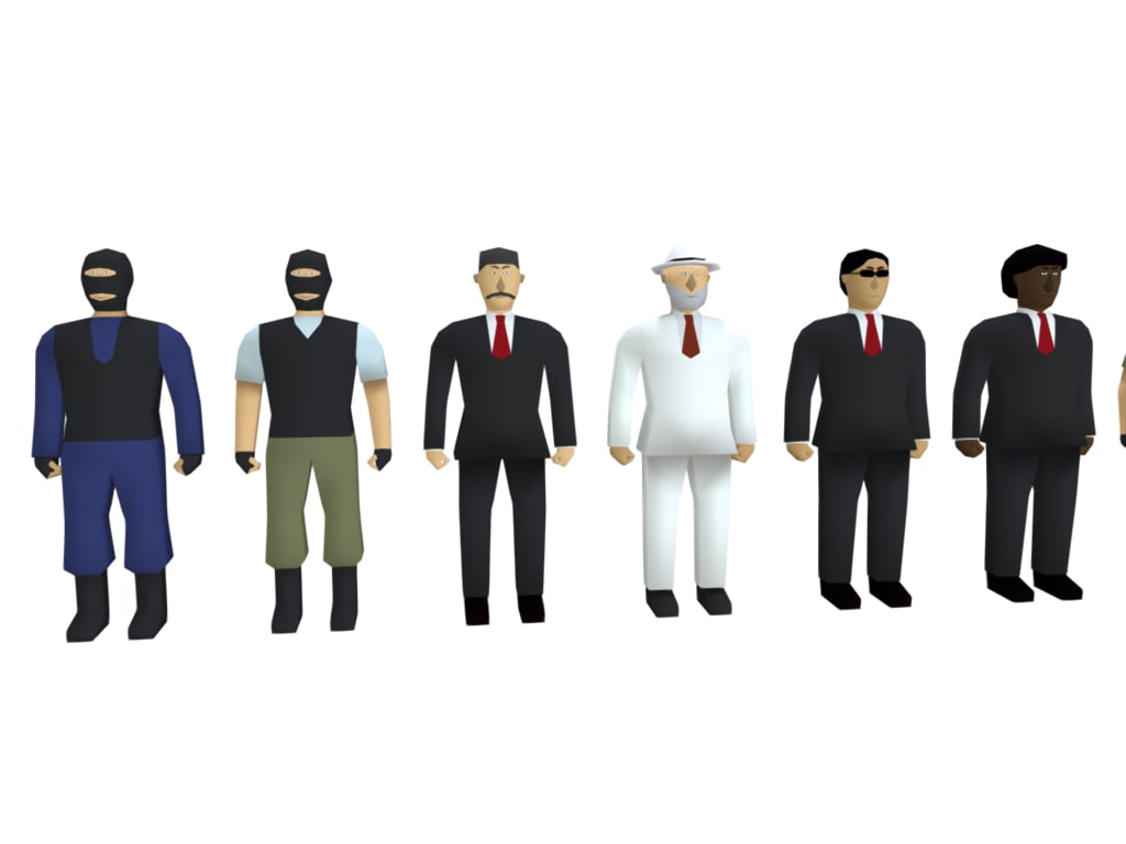 Characters low-poly 3D model | 1145509 | TurboSquid