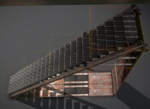 rusty stairs model