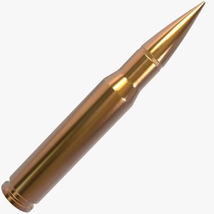 3D m60 bullet model