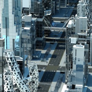future city building 3D model