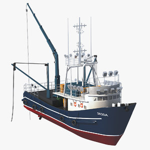 3D fishing boat model