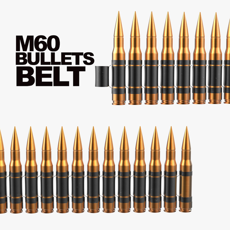 3D m60 bullet belt model | 1145805 | TurboSquid