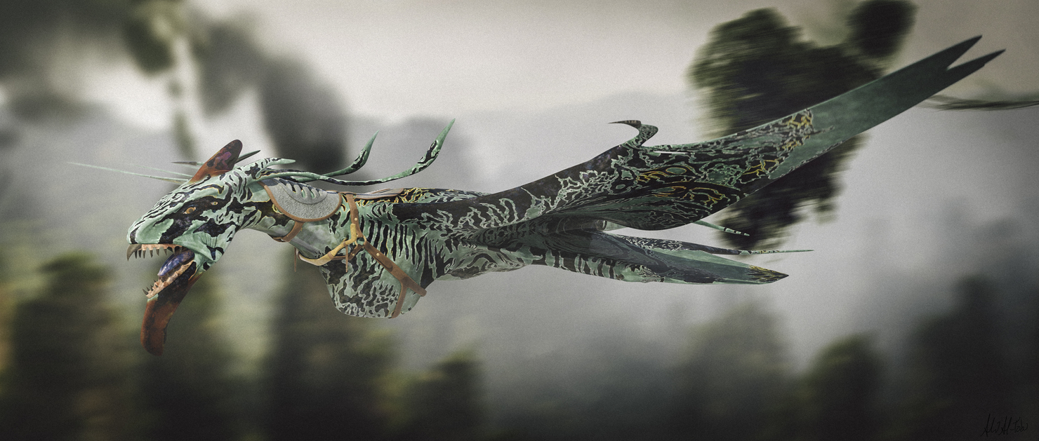 3d avatar mountain banshees ikran