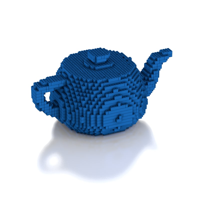 3D lego teapot model 1146517 TurboSquid