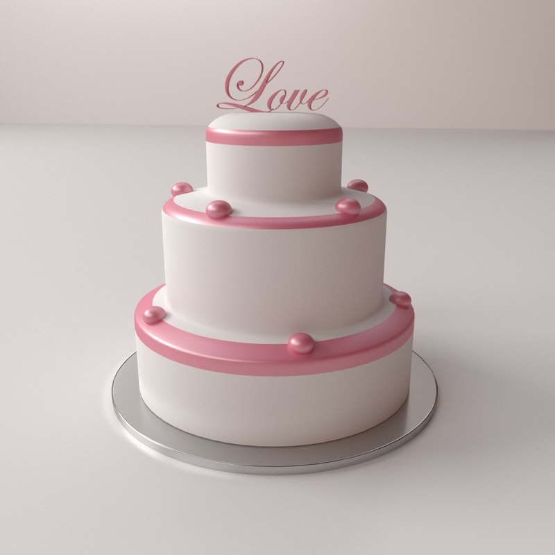3D wedding  cake  model  1146697 TurboSquid