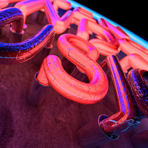 neon light 3D model