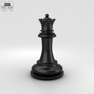 chess queen classic 3D model