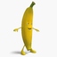 free banana man bananaman 3d model